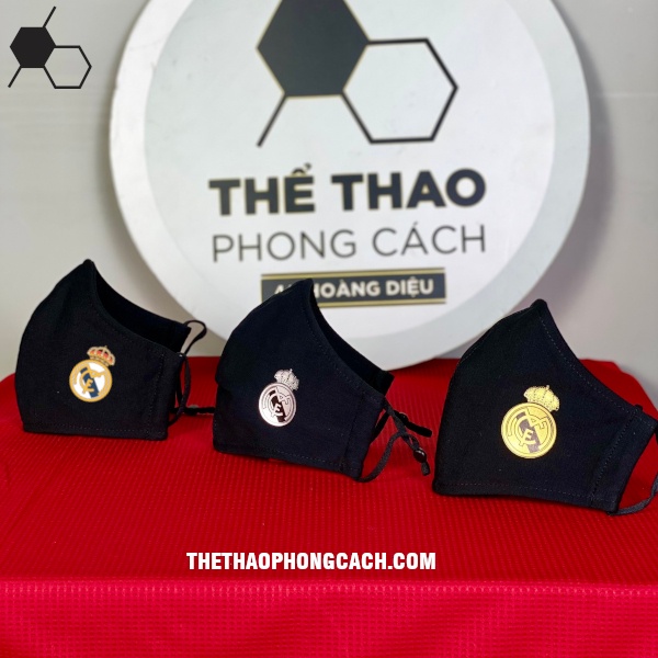 KHẨU TRANG VẢI BÓNG ĐÁ CLB REAL MADRID