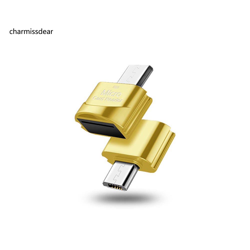 【charmissdear.TF】High Speed Micro-USB/Type-C Memory Card Reader TF Micro-SD OTG Phone Adapter