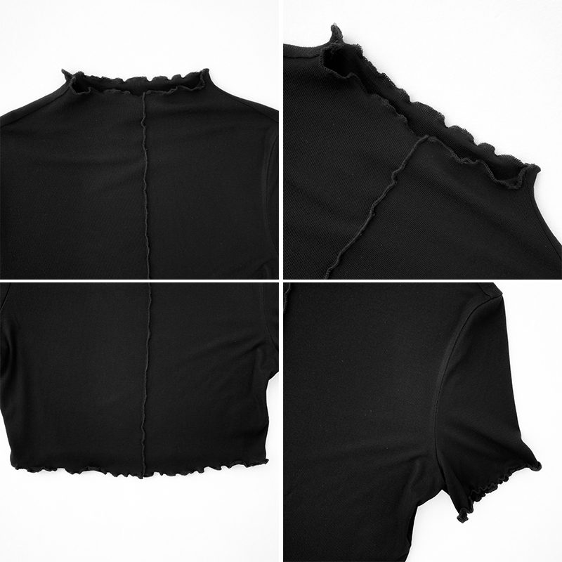 Áo Thun Nữ Ngắn Tay Cổ Tròn Thời Trang Hàn