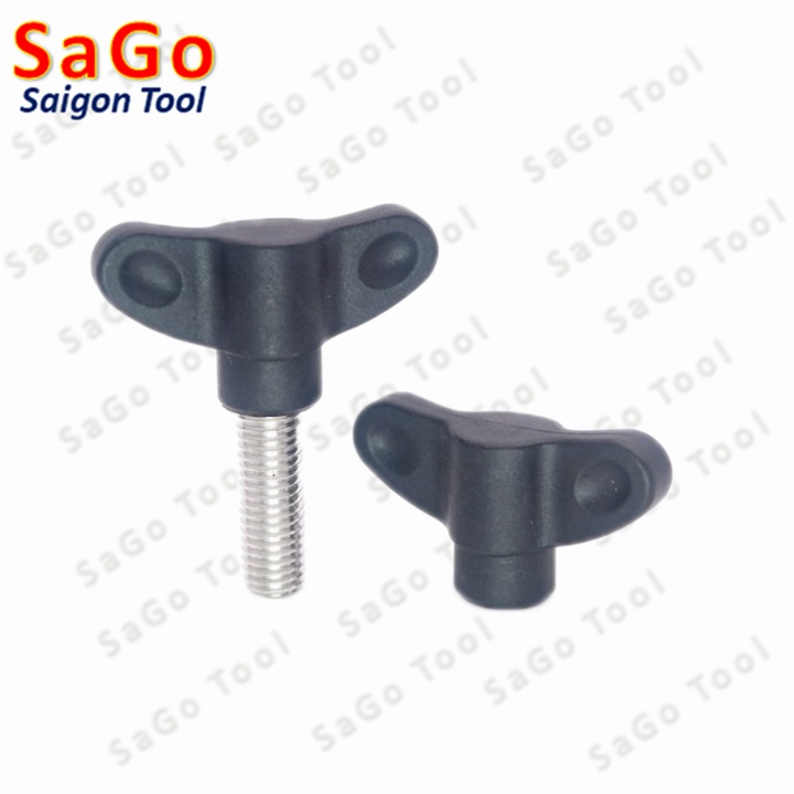 Tay vặn hai cánh có ren inox 304