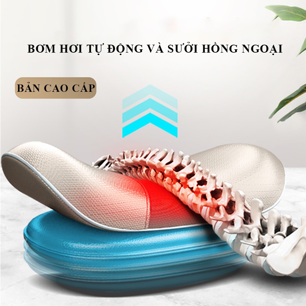 Máy massage cột sống có điều khiển 3 cấp độ rung phục hồi cơ bắp và phòng chống bệnh lý vùng thắt lưng