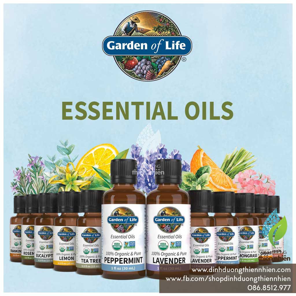 Tinh Dầu Oải Hương Hữu Cơ Garden Of Life Organic Lavender Oil, 15ml - 30ml