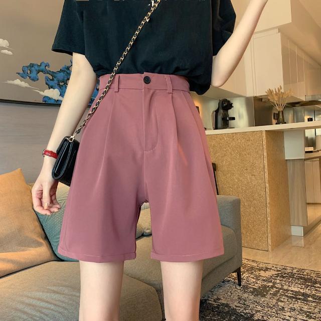 Quần ngắn ống rộng Lưng Cao Thời Trang Dành Cho Nữ