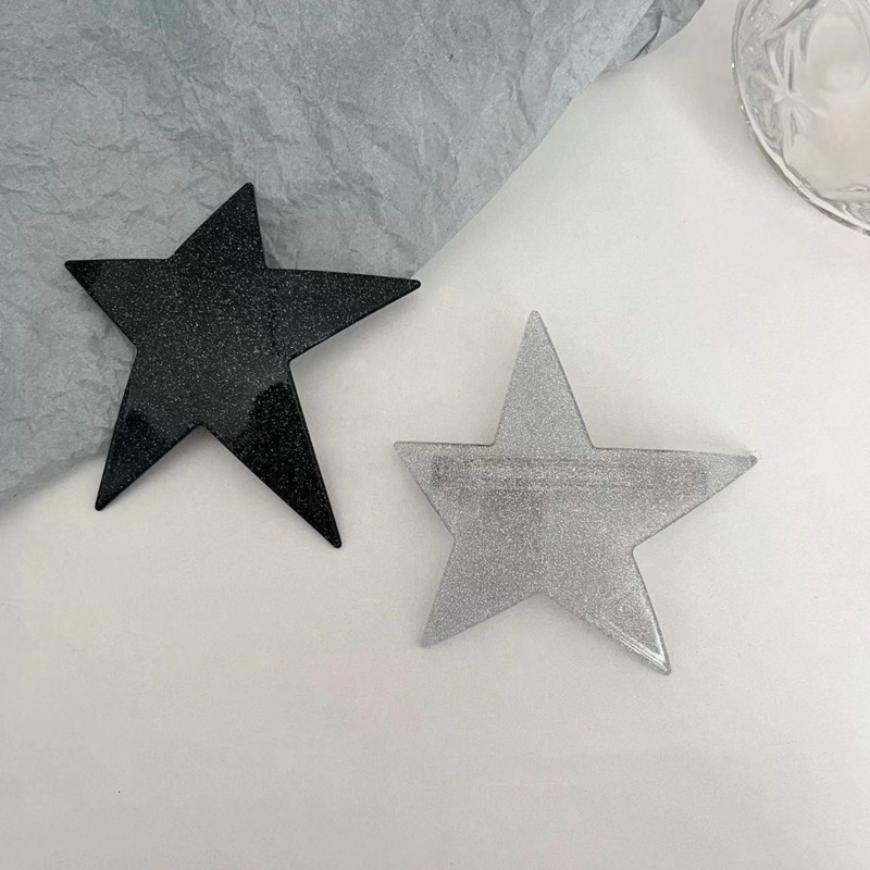 Kẹp Tóc Hình Ngôi Sao Năm Cánh Đính Đá Lấp Lánh Thời Trang Cho Nữ Y2K timetunnel