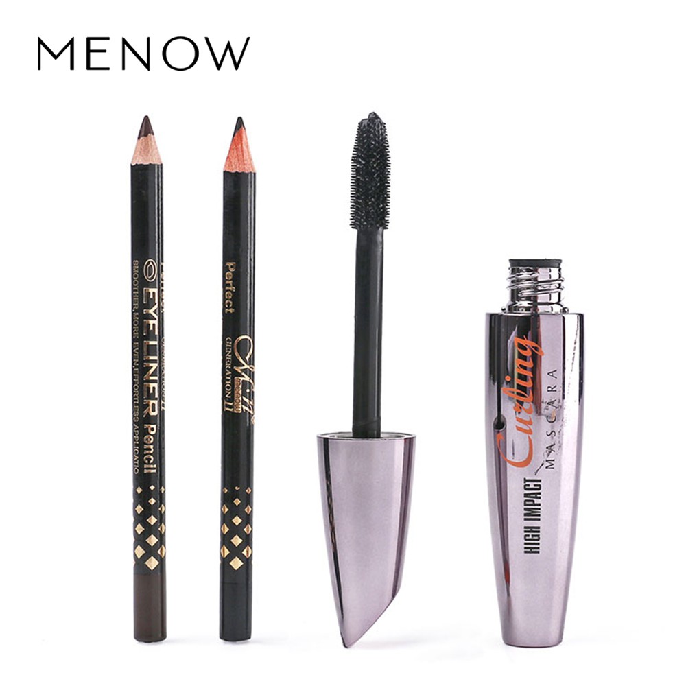 Mascara Sợi 3D Làm Dài/ Dày Và Cong Mi Chống Nước Lâu Trôi Menow