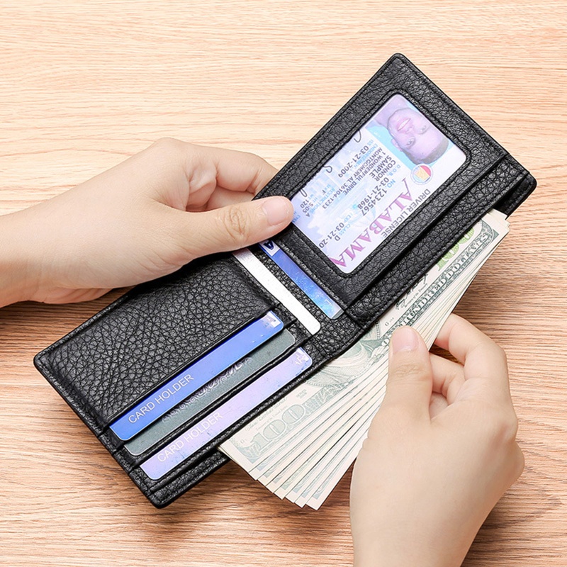 Ví Da Bò Mini Đựng Tiền / Thẻ Tiện Dụng Cho Nữ