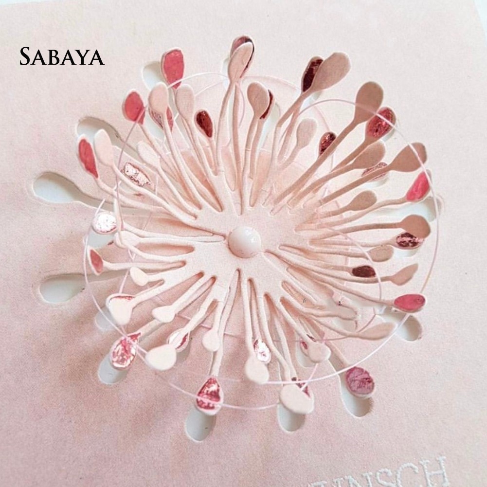 Khuôn Cắt Giấy Làm Từ Kim Loại Hình Bông Hoa Trang Trí Sổ Tay Tiện Dụng