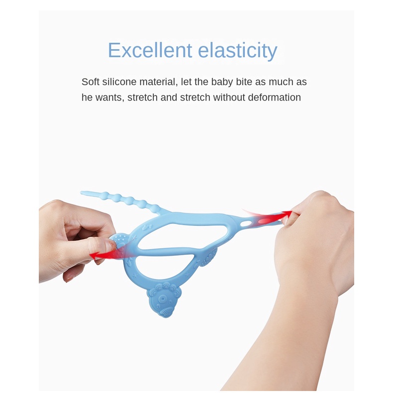 Vòng Tay Silicone Bảo Vệ Tay An Toàn Cho Bé Mọc Răng
