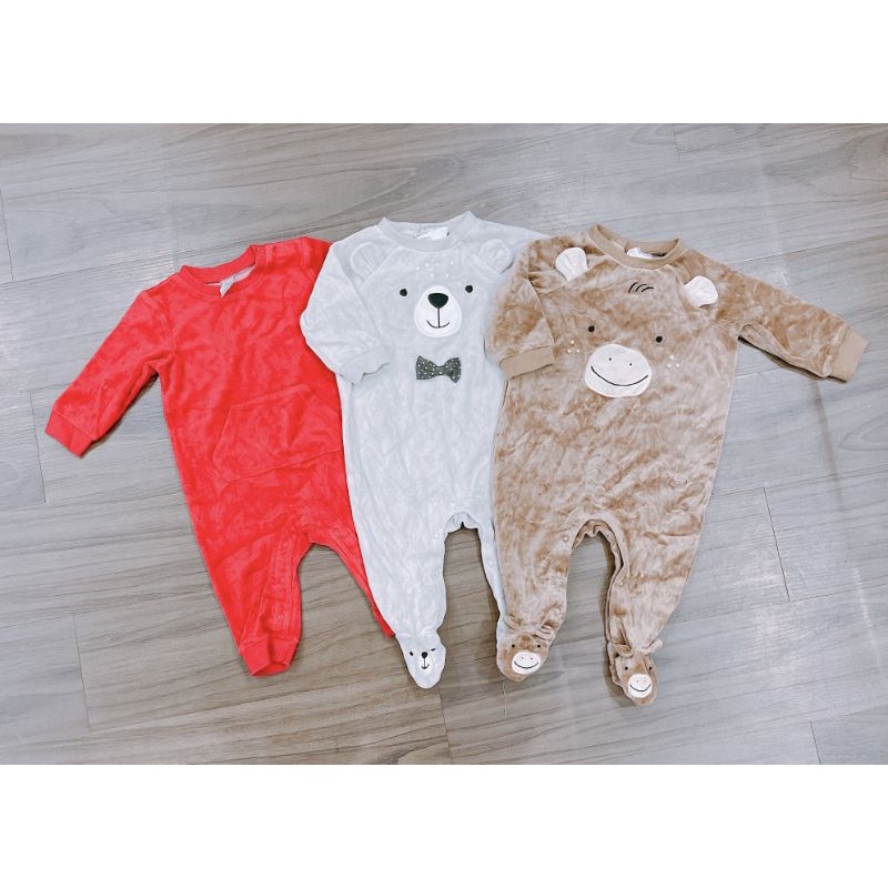 {PHẦN 2/2}Body nỉ nhung HM size 9-12-18m 3y 4y