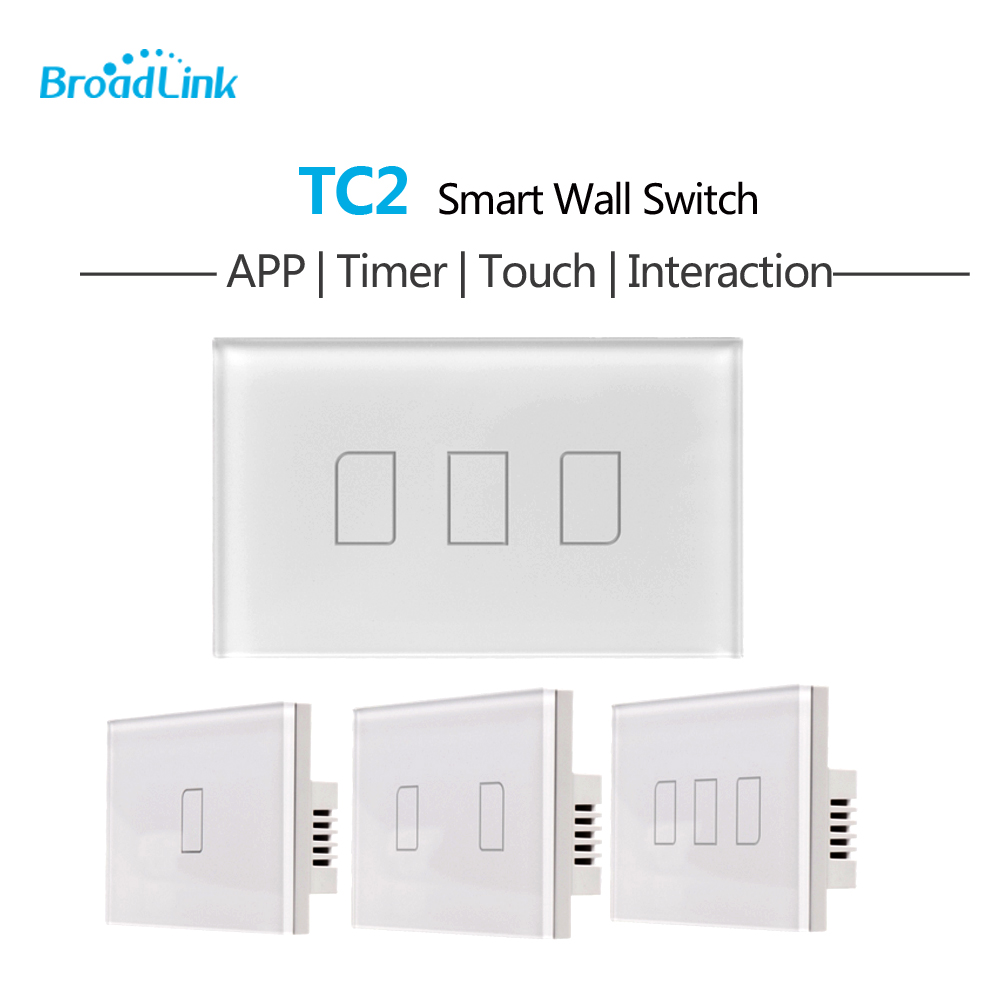 điều khiển từ xa Broadlink TC2 GM3 chuẩn US - Loại 3 phím mặt hình chữ nhật theo tiêu chuẩn Việt Nam