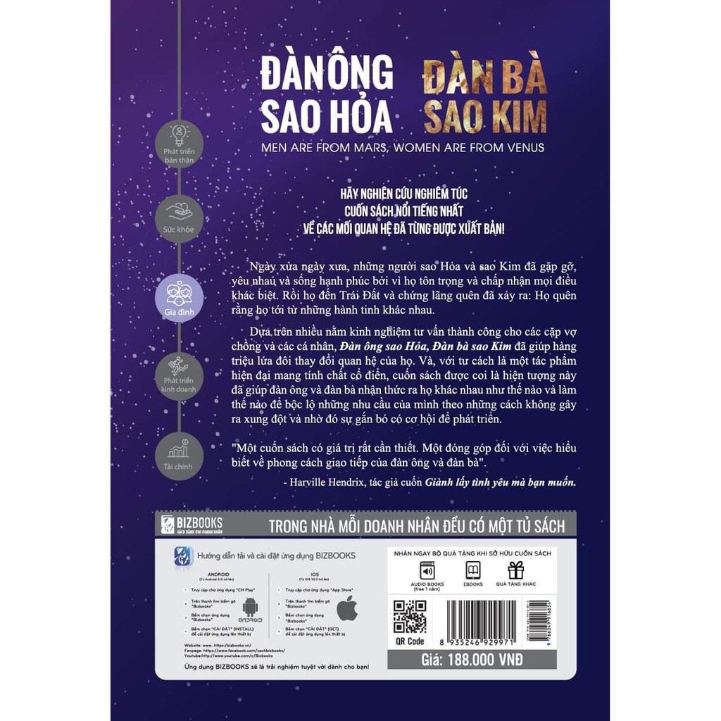 Sách - Đàn Ông Sao Hỏa Đàn Bà Sao Kim 2020 Tặng Kèm Bookmark Danh Ngôn