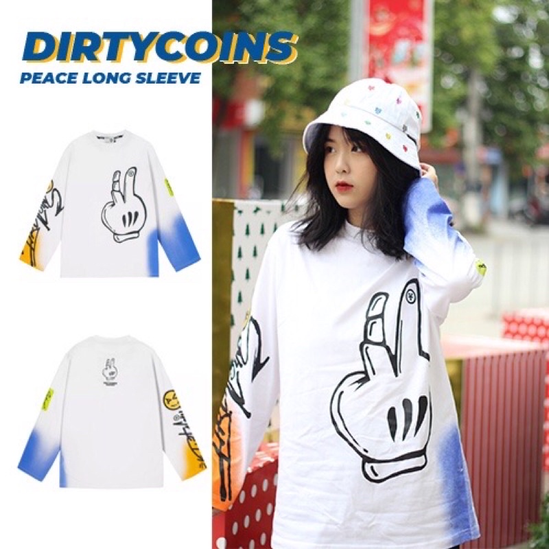 Áo Peace long Sleeve Dirty coins