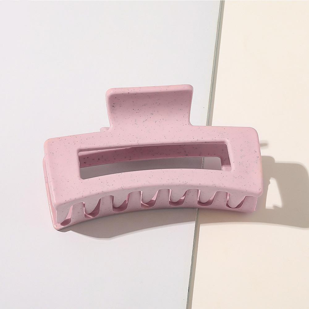 Kẹp Tóc Nhựa Acrylic Màu Trơn Hình Chữ Nhật Cỡ Lớn Tiện Dụng Khi Tắm