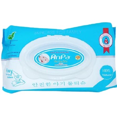 [Bảo vệ bé yêu] Khăn giấy ướt chính hãng Anpa không mùi an toàn cho bé No.101211
