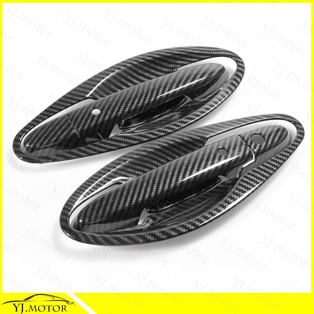 Ốp Bọc Tay Nắm Cửa Xe Hơi Bằng ABS Họa Tiết Sợi Carbon Cho 2014-2019 Honda City GM6