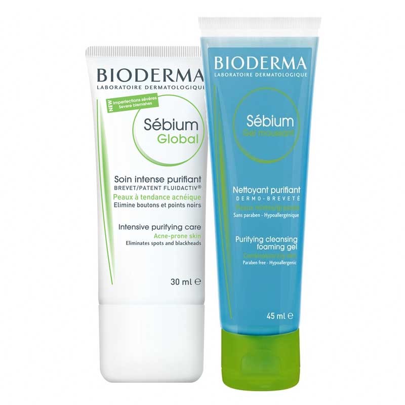 Bioderma Sebium Global - Kem Dưỡng Bioderma giảm mụn cho da dầu 30ml