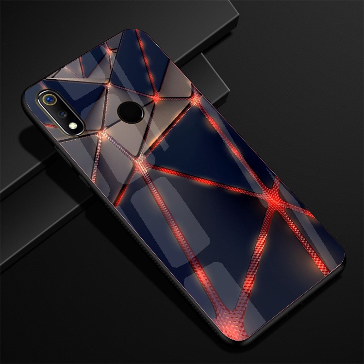 Ốp Lưng Kính REALME 3, REALME 3 PRO Hình in 3D sáng bóng cao cấp