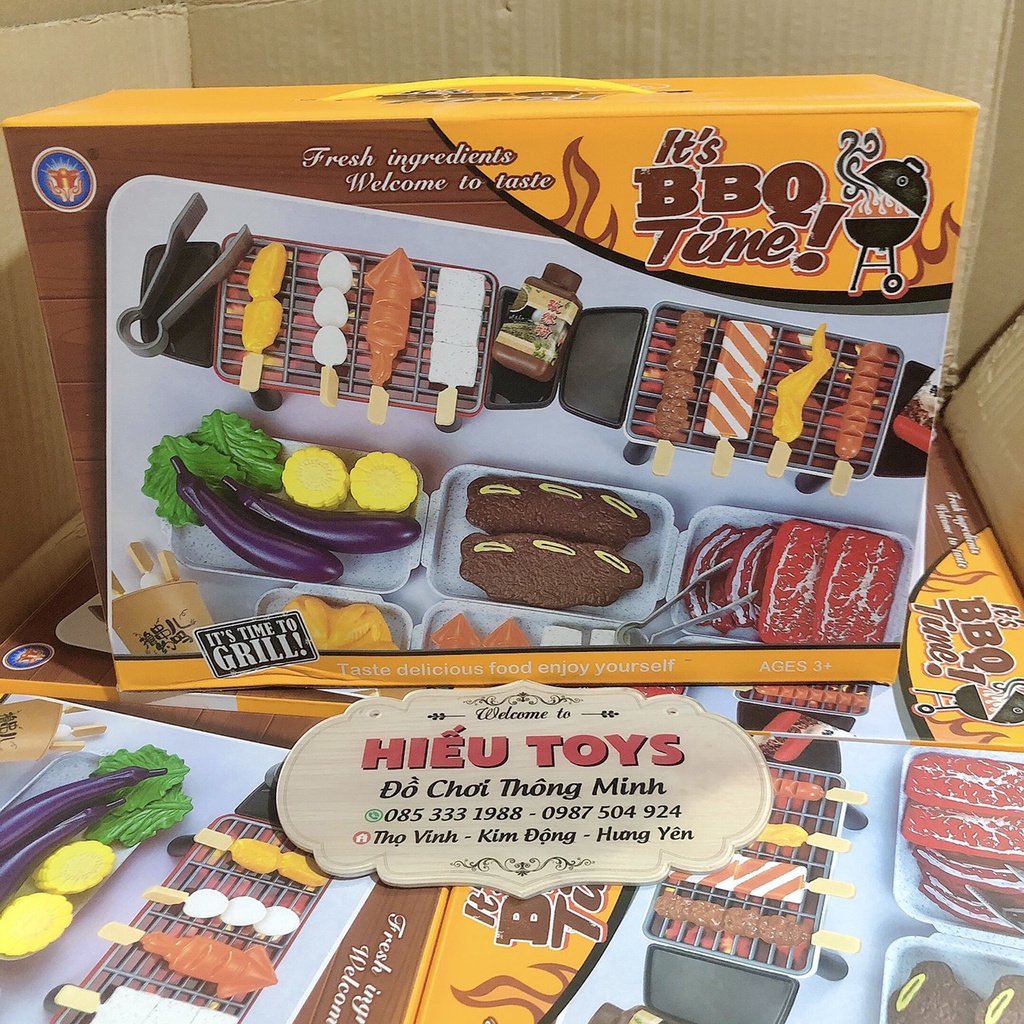 Đồ Chơi Trẻ Em Bộ Thịt Nướng BBQ Chất Nhựa ABS Cao Cấp Màu Sắc Đẹp An Toàn Hiếu Toys