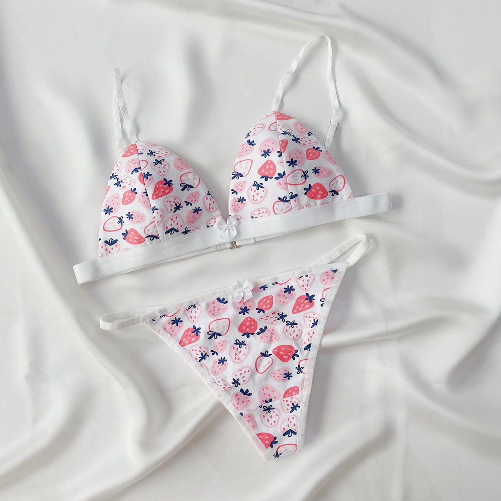 Bộ đồ lót áo không mút Cotton Candy Sky thiết kế - Quả dâu | BigBuy360 - bigbuy360.vn