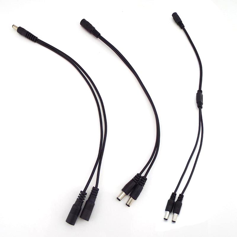Dây Nối Nguồn dc 5.5x2.1mm male Sang female Cho Đèn led Tv 1-2 way dc