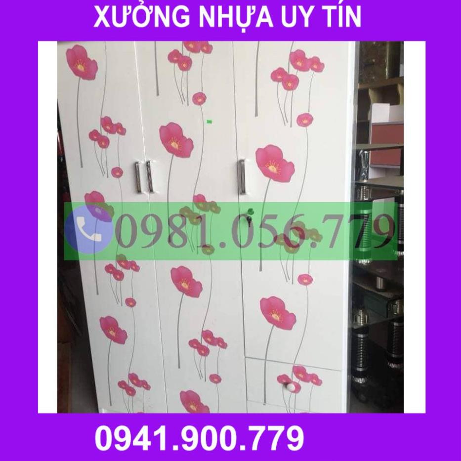 Tủ nhựa đựng quần áo 3 cánh 2 buồng VTL03_01