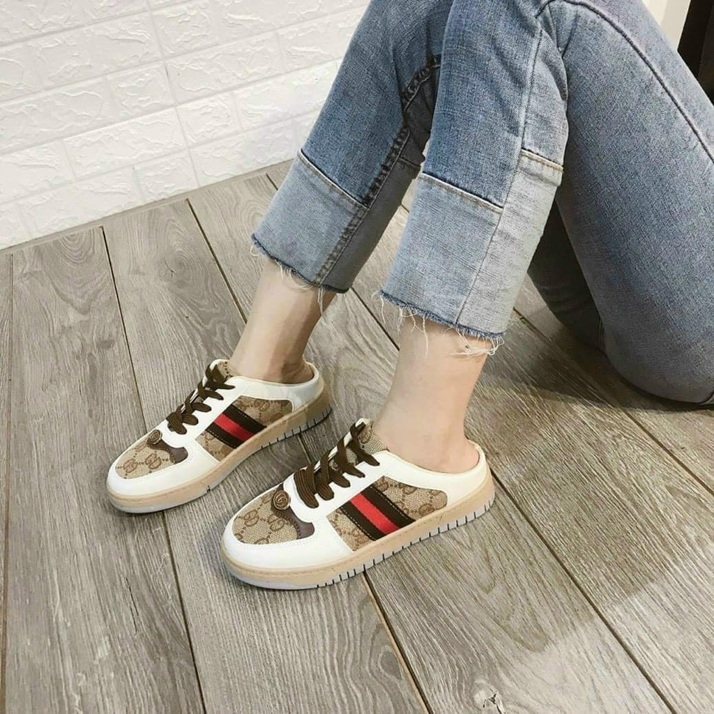 ] Giày sục nữ GC nâu,FREESHIP,size 35-38