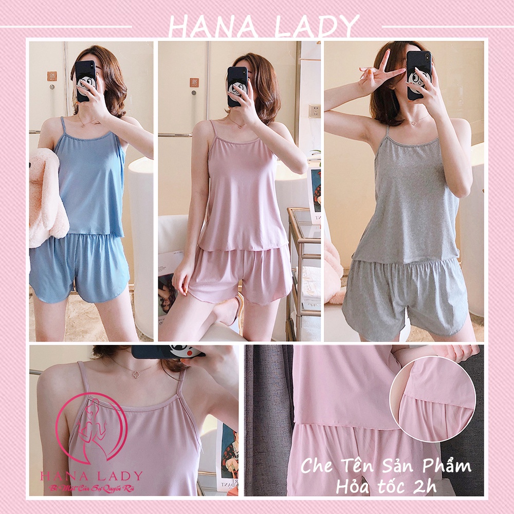 Đồ ngủ 2 dây thun cotton cao cấp mềm mịn, đồ ngủ nữ mặc nhà siêu thoải mái VN409
