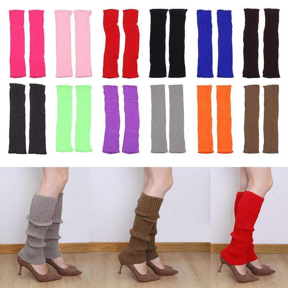 UPSTOPVN Tất Dệt Kim Giữ Ấm Chân Màu Sắc Xinh Xắn Phong Cách Lolita