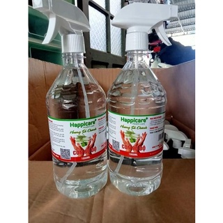 Cồn 90 độ ha hương chanh sả chai 1 lít có vòi xịt giúp sát khuẩn hiệu quả