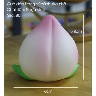 Đào tiên mô hình trang trí bánh