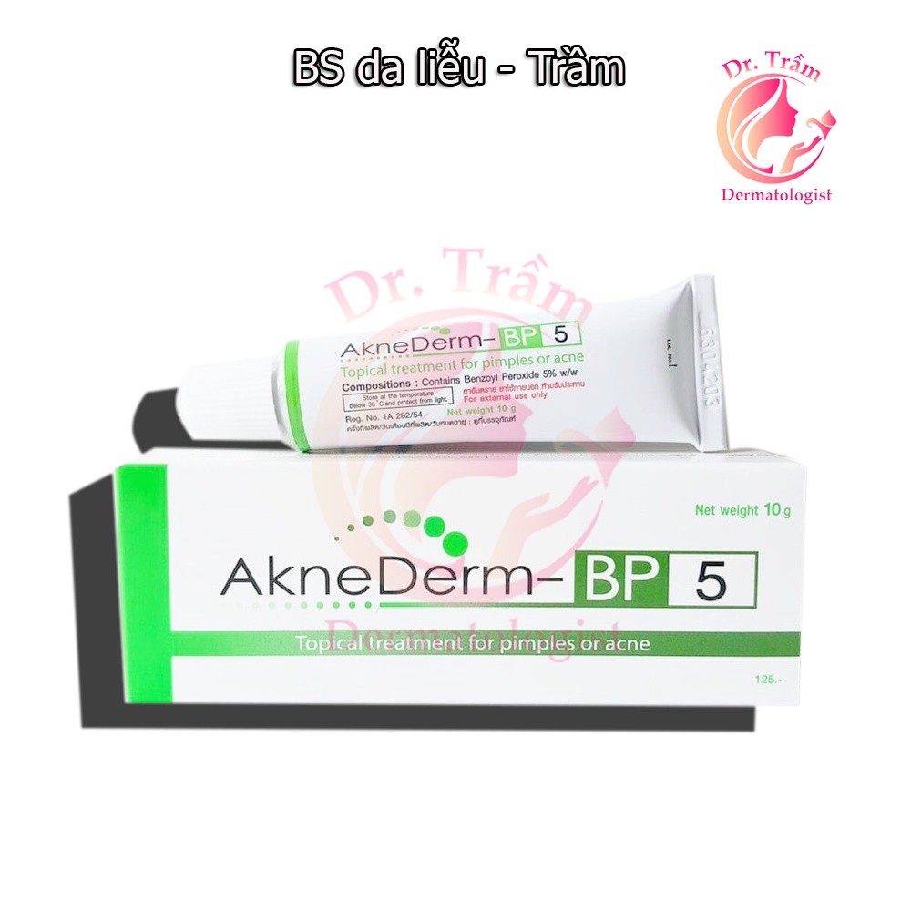 Aknederm - Kem chấm mụn trứng cá - Benzoyl Peroxide