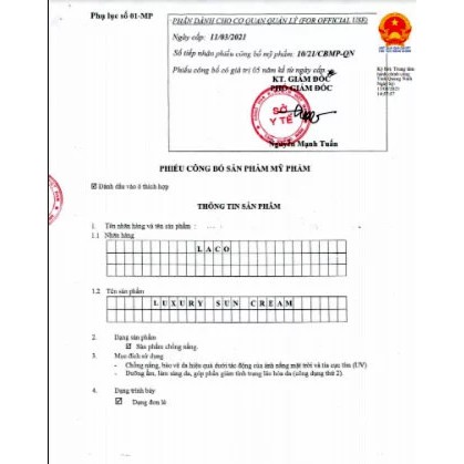 [XÃ HÀNG + QUÀ] Kem chống nắng vật lý Laco Luxury Sun Cream 50ml SPF45 không nhờn kiềm dầu phù hợp mọi loại da + quà 30k | BigBuy360 - bigbuy360.vn