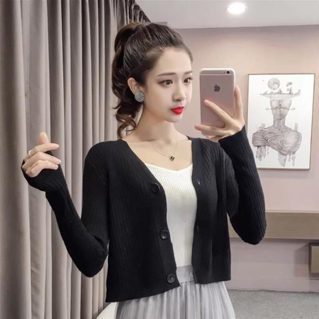 Áo Cadigan len 3 cúc__Thời trang nữ | BigBuy360 - bigbuy360.vn