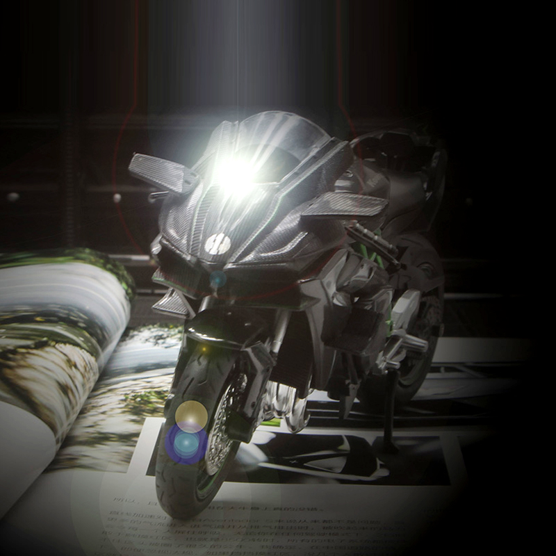 Mô hình xe mô tô Kawasaki Ninja H2R bằng hợp kim tỉ lệ 1/12 trang trí tiện dụng