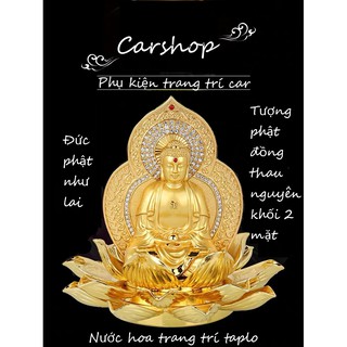 Trang Trí Taplo -Tượng Phật Nguyên Khối Đồng Thau Cao Cấp
