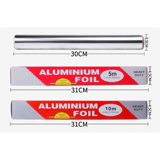 Cuộn giấy bạc, giấy bọc nướng, 5m 10m 20m