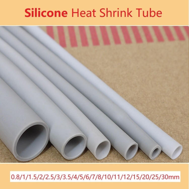 Ống Co Nhiệt Silicon Màu Đỏ Ống Bọc Cáp Mềm Dẻo Đường Kính Ống Bọc Bảo Vệ Dây Mềm Tự Làm Nhiệt Độ Cao 2500V Cách Nhiệt Ống silicon mềm co nhiệt đường kính 0.8mm~30mm dài 1/2M