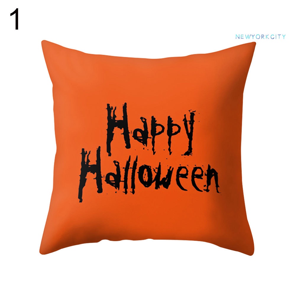 Vỏ Gối In Hình Chủ Đề Halloween Độc Đáo Ốp