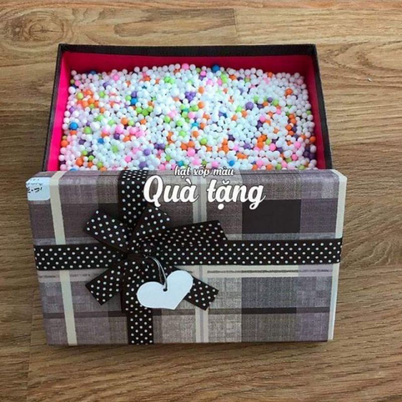 Gói hạt xốp bỏ hộp quà tặng, phụ kiện handmade