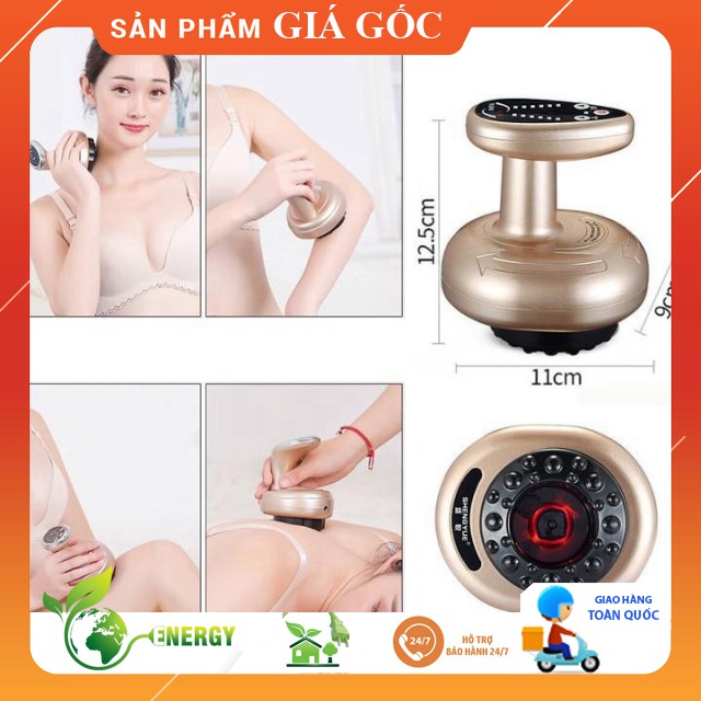 Máy cạo gió giác hơi kiêm máy massage toàn thân hiệu quả, trị đau lưng, mệt mỏi cơ thể