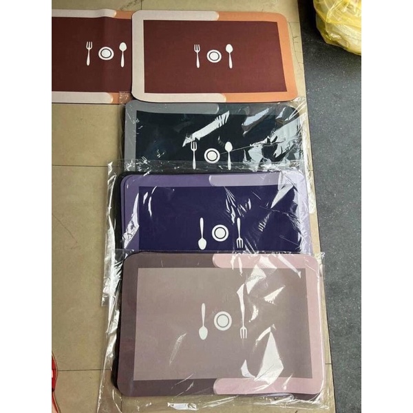 Thảm Bếp Silicon  - Siêu Thấm Hút,Chống Trơn Trượt