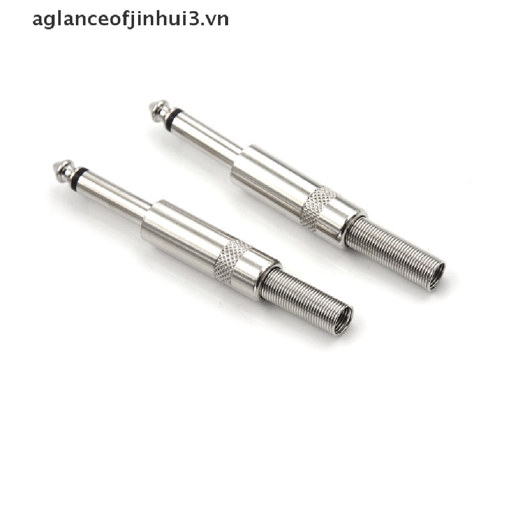 Set 2 Đầu Cắm Âm Thanh Chui Cắm 6.35mm 6.5mm Chuyên Dụng Cho Micro