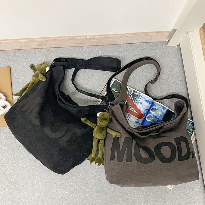 Túi Đeo Chéo Canvas Cỡ Lớn Thời Trang Hàn Quốc Học Sinh Sinh Viên Đi Học , Đi Chơi Túi đeo vai TTF110