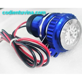 ĐỒNG HỒ + CỔNG SẠC USB GẮN XE MÁY