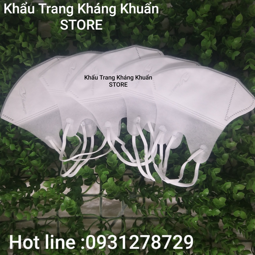 Khẩu trang 5D mask Nam Anh, Khẩu trang 5D người lớn, Khẩu trang 5D quai thun, (hộp 10 cái), 3 lớp, dày ôm sát mặt.