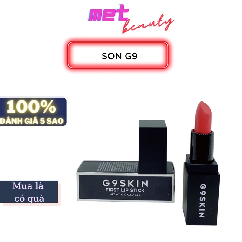 🔰 [GIÁ TỐT] 🔰SON THỎI G9 SIGNATURE 2 MÀU ĐỎ, ĐỎ CAM, SON MỊN, KHÔNG KHÔ MÔI, LÊN MÀU CHUẨN