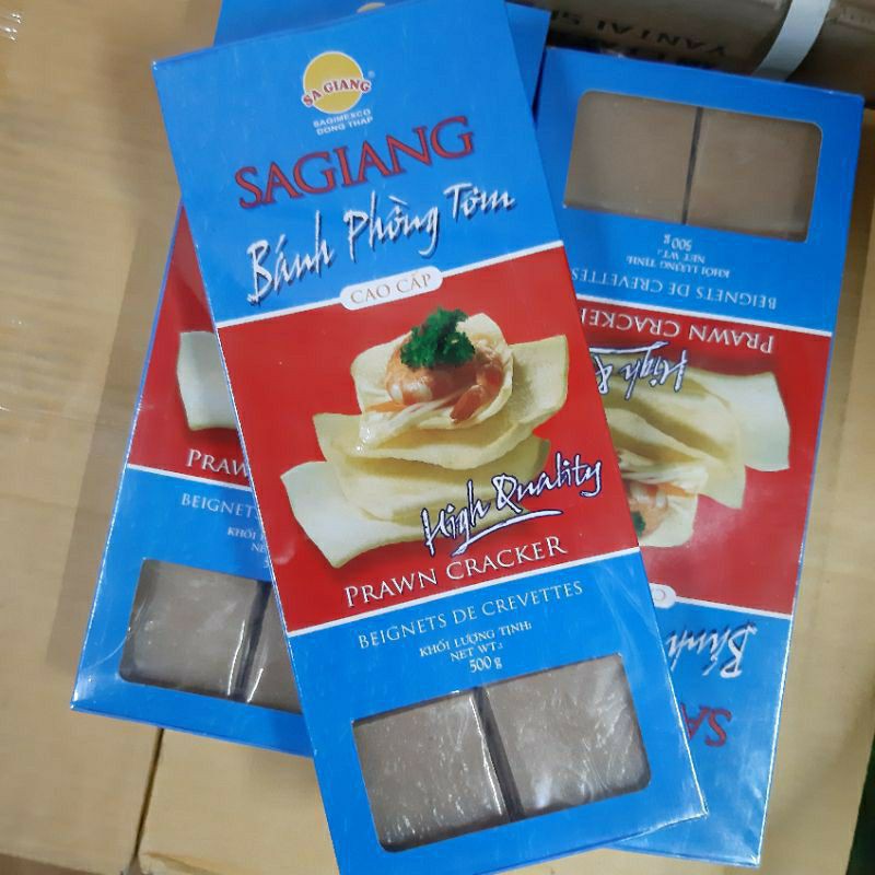 BÁNH PHỒNG TÔM CAO CẤP hộp 500gram - Sa Giang, chất lượng hảo hạng