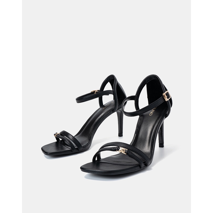 Giày Sandal JUNO Gót Thanh Trang Trí Khoá Trái Tim SD09105