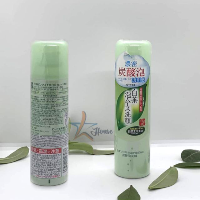 Bọt rửa mặt Trà trắng Shirochaaou Rohto White Tea Foaming Wash