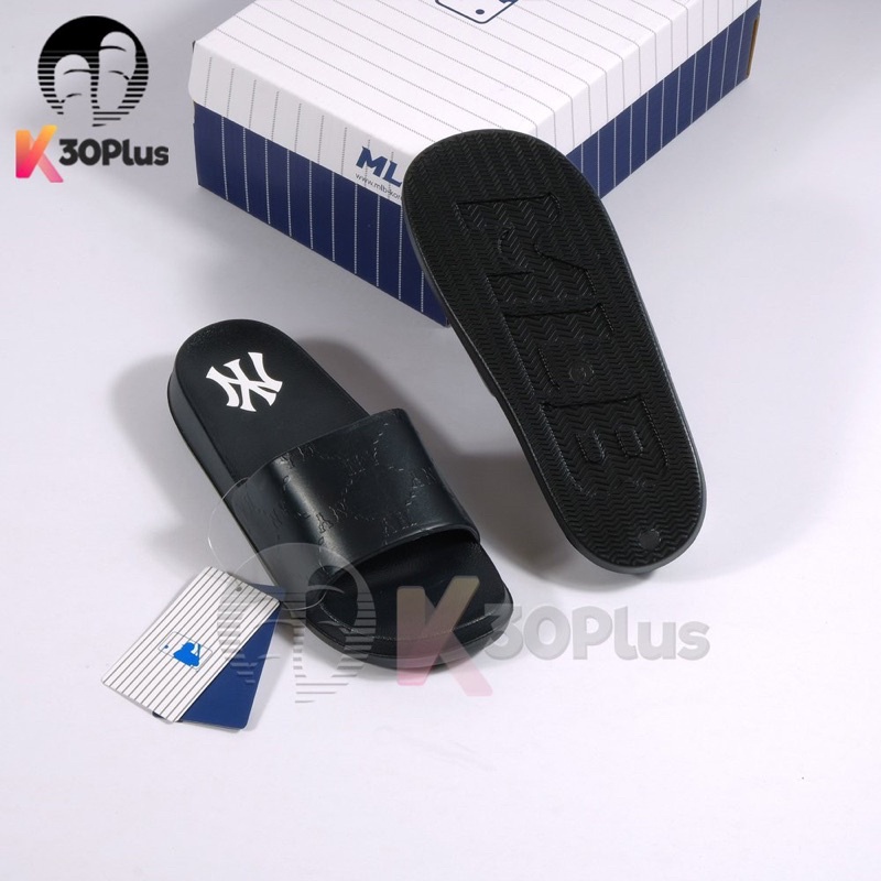 Dép MLB Đúc Quai Ngang Nguyên Khối logo NY